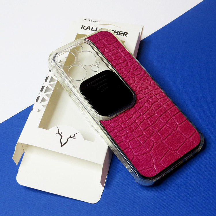 قاب چرم برند کللدر طرح صورماری مناسب گوشی 13 پرو