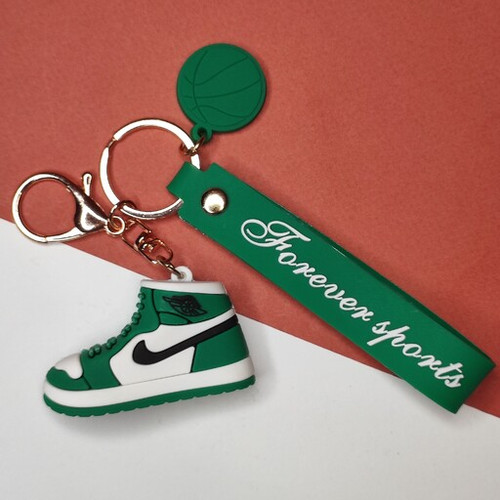 جاکلیدی سیلیکونی مدل کفش جردن وان رنگ سبز