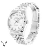 ساعت رولکس دیت جاست سیلور صفحه سفید