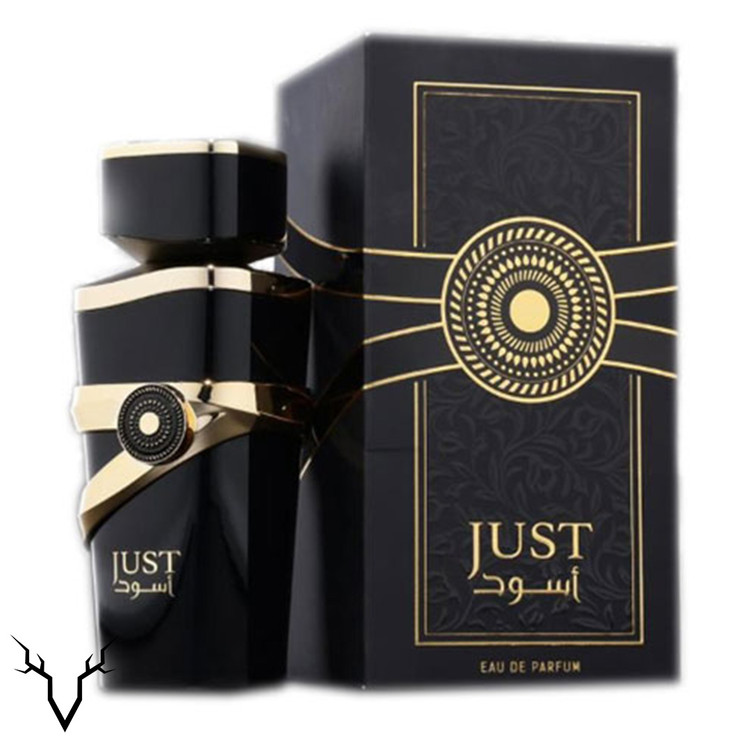 عطر جاست اسود برند فراگرنس ورد حجم 100 میل