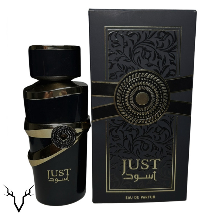 عطر جاست اسود برند فراگرنس ورد حجم 100 میل