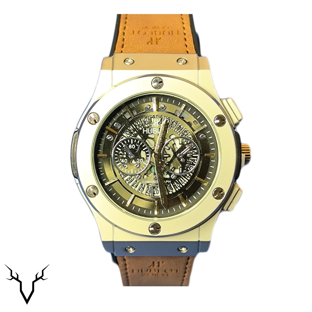 ساعت هابلوت صفحه اسکلتون استیل Hublot Big Bang