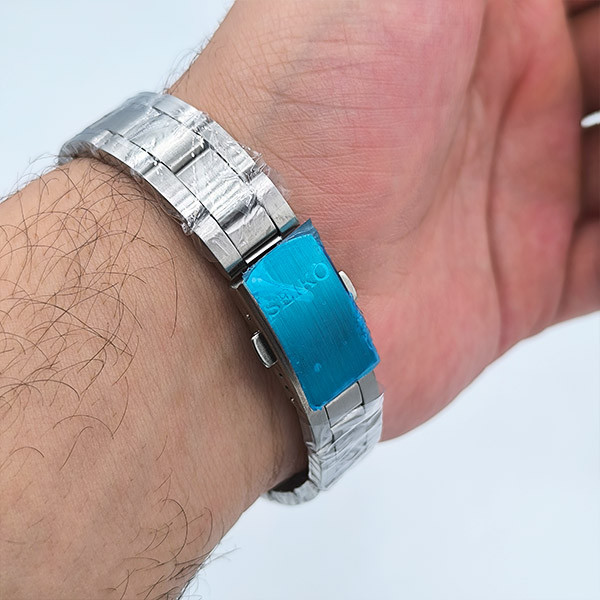 ساعت مردانه سیکو استیل با صفحه سفید (نمایش روز و تاریخ)